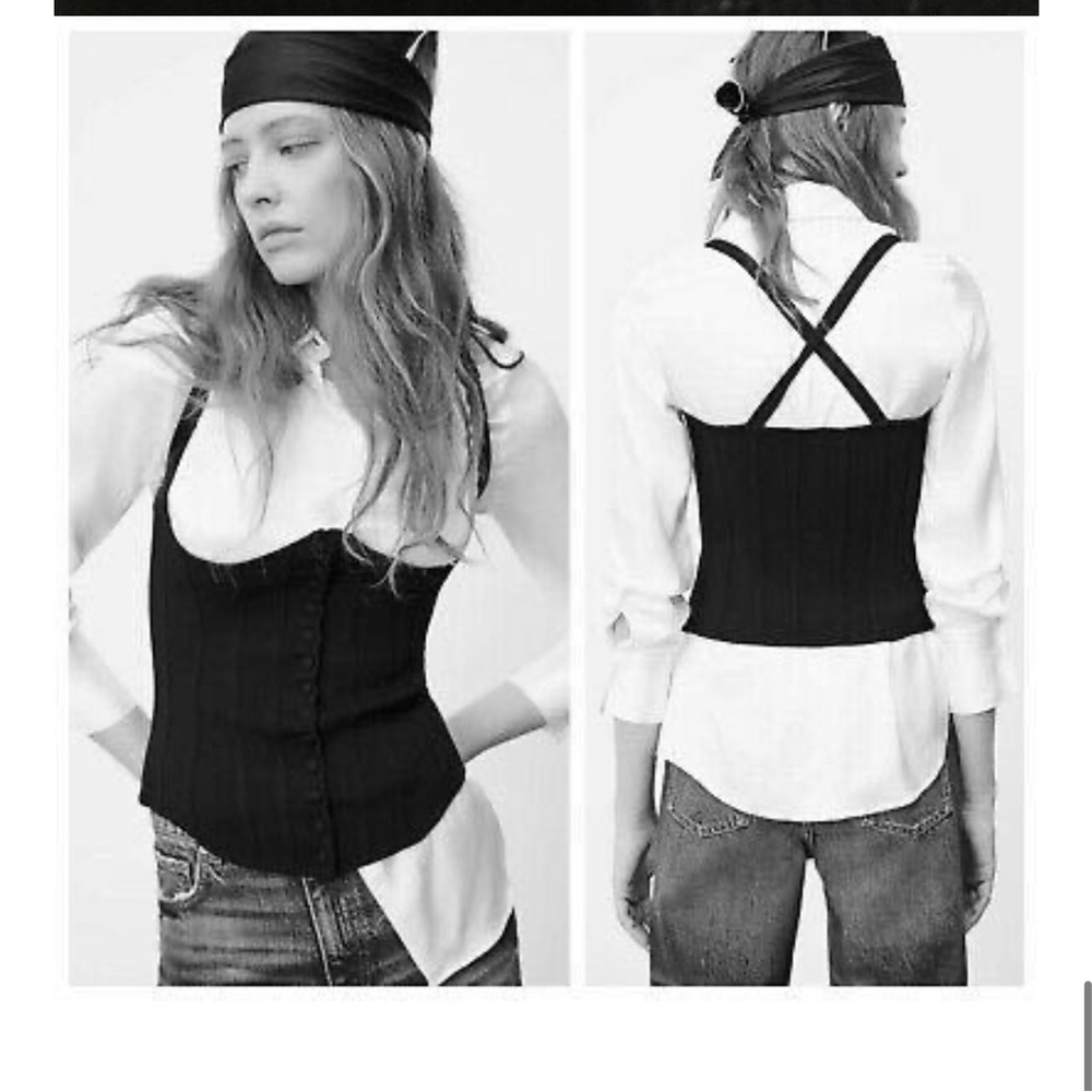 Zara Knit  Corset Top